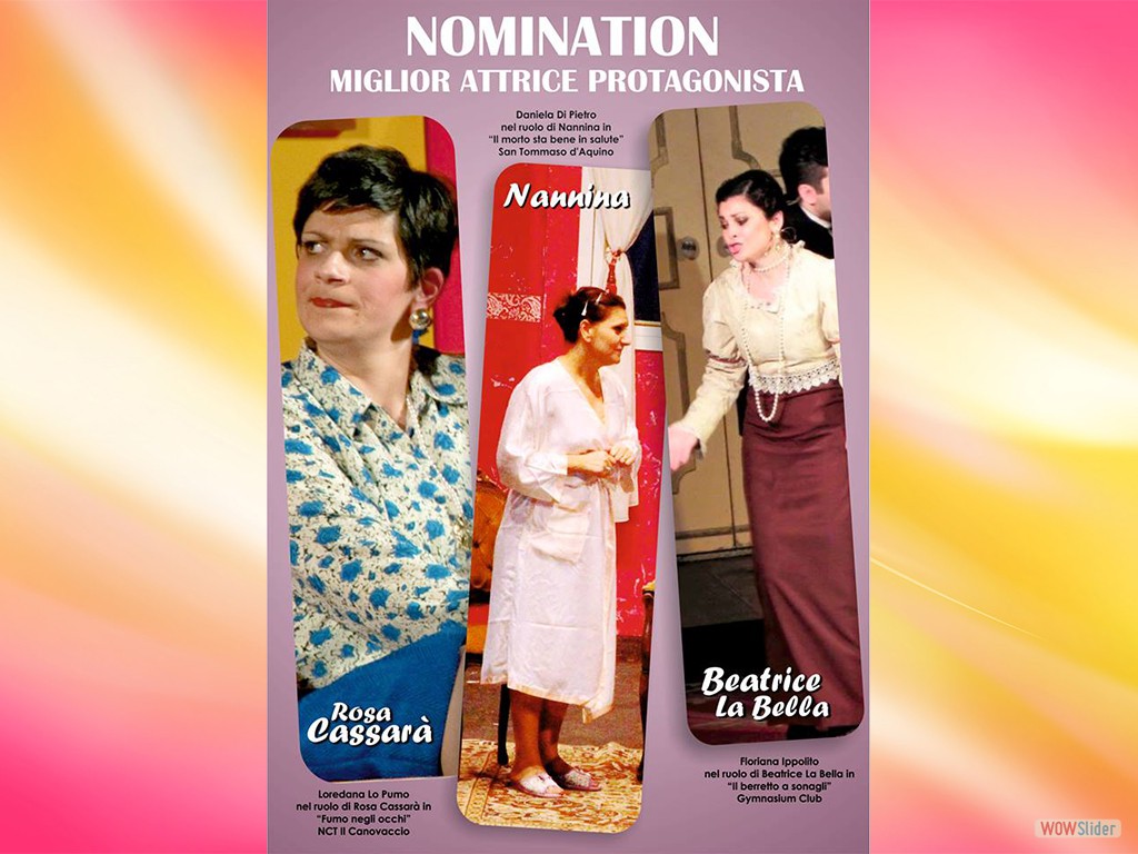 Nomination Miglior Attrice Protagonista